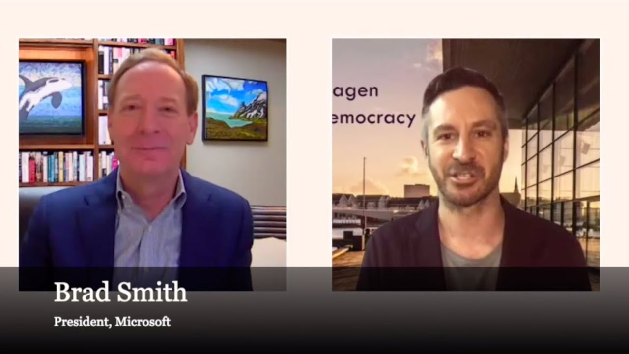 Copenhagen Democracy Summit - Democracy, Digital and Pandemics with Microsoft's Brad Smith