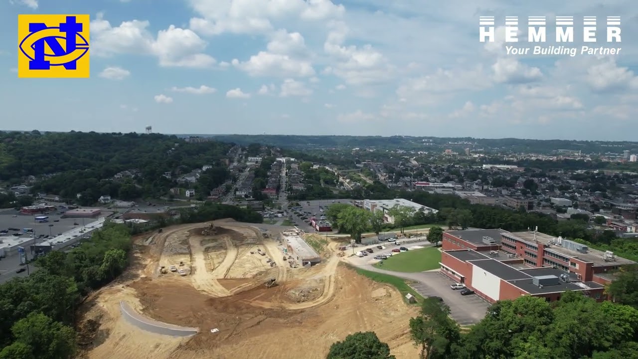 Newport Central Catholic Athletic Complex progress video-July 2025