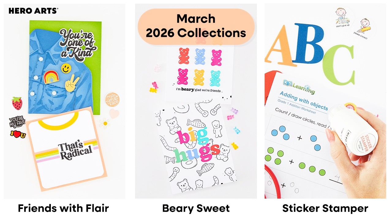 НОВИНКА! Коллекции марта 2026 года: Beary Sweet, Friends with Flair, Sticker Stamper.