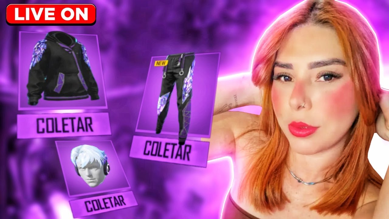 💜😱NOVA CALÇA ANGELICAL ROXA CHEGANDO NO FREE FIRE? 💜😱FREE FIRE AO VIVO😱💜