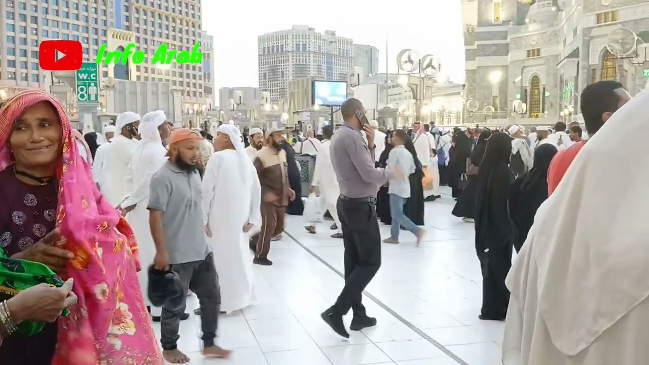 KONDISI DIPELATARAN MASJIDIL HARAM ADEM SEKALI CUACA NYA