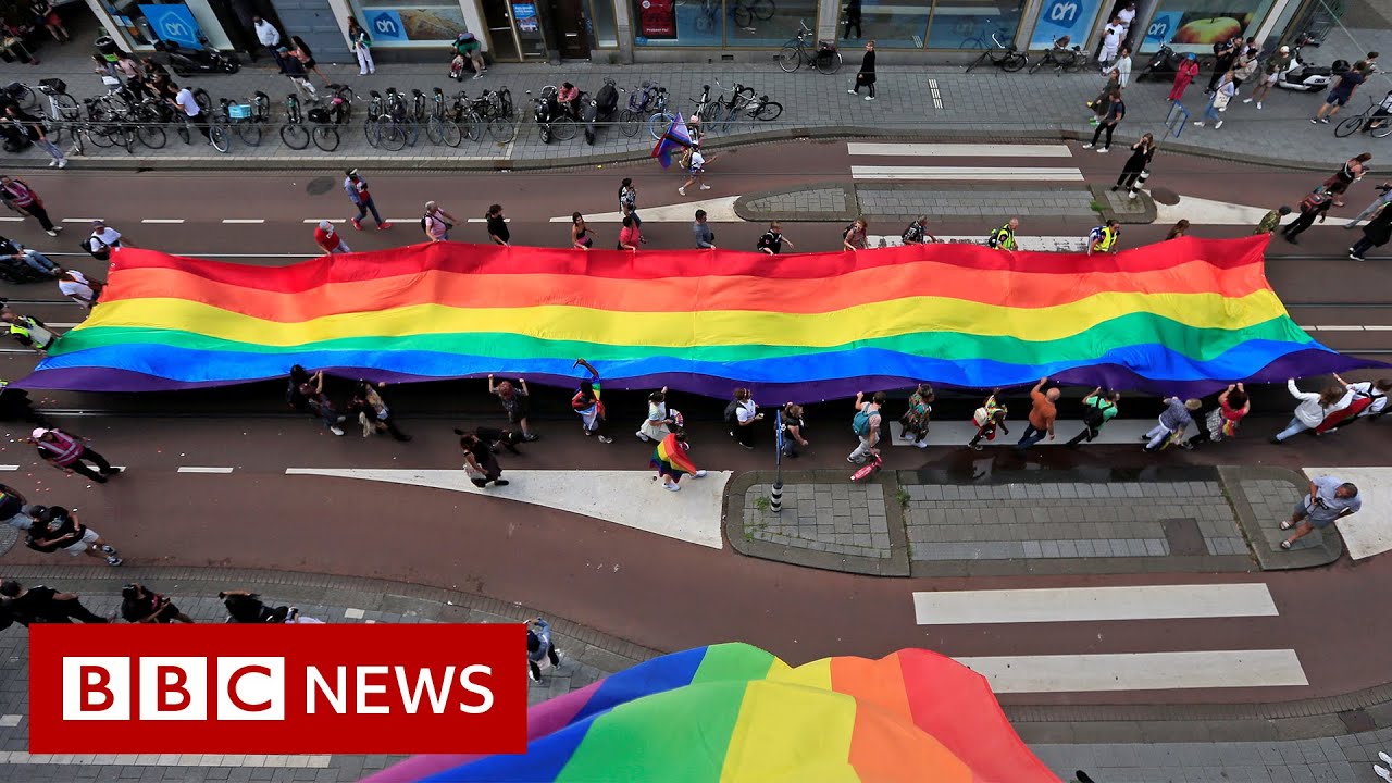 Amsterdam marks 25th anniversary of its first Pride parade - BBC News