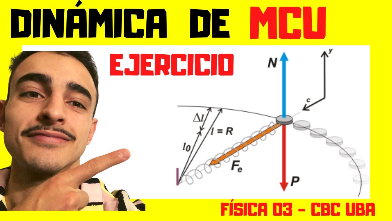 Dinámica de MOVIMIENTO CIRCULAR (Ejercicio Resuelto) - Física 03 UBA XXI/CBC