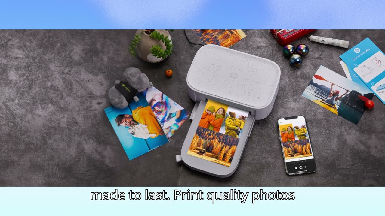 HP Sprocket Studio Plus – Instant Photo Printing in Vibrant Color from Your Smartphone!