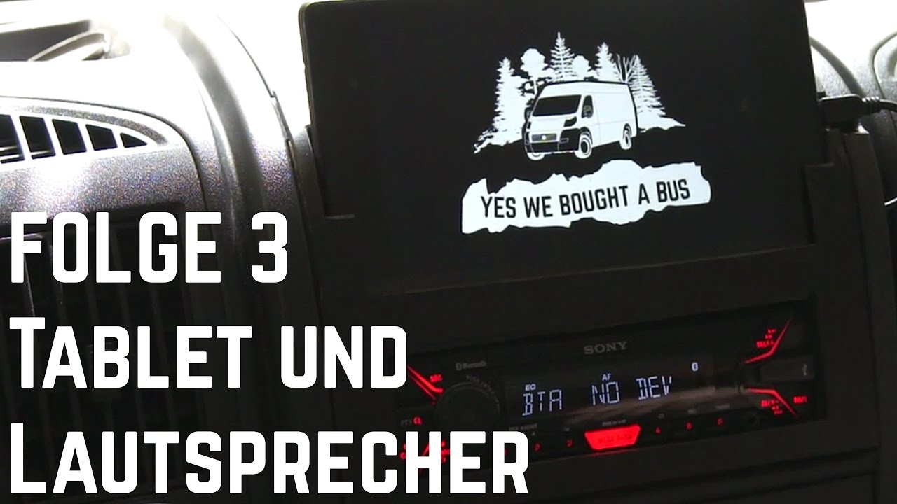 Camperausbau F. 03 : Android Headunit Autoradio und Lautsprecher | YWBAB
