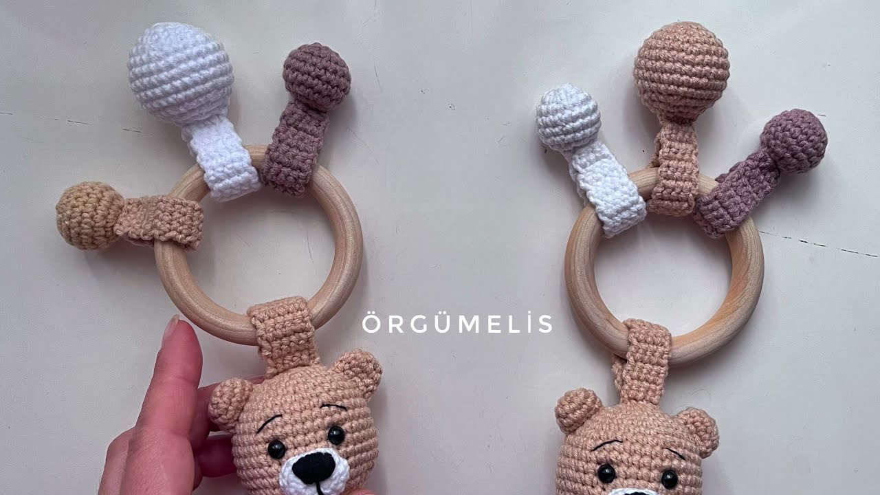 AMiGURUMİ DİŞ KAŞIYICI VE ÇINGIRAK 🤩