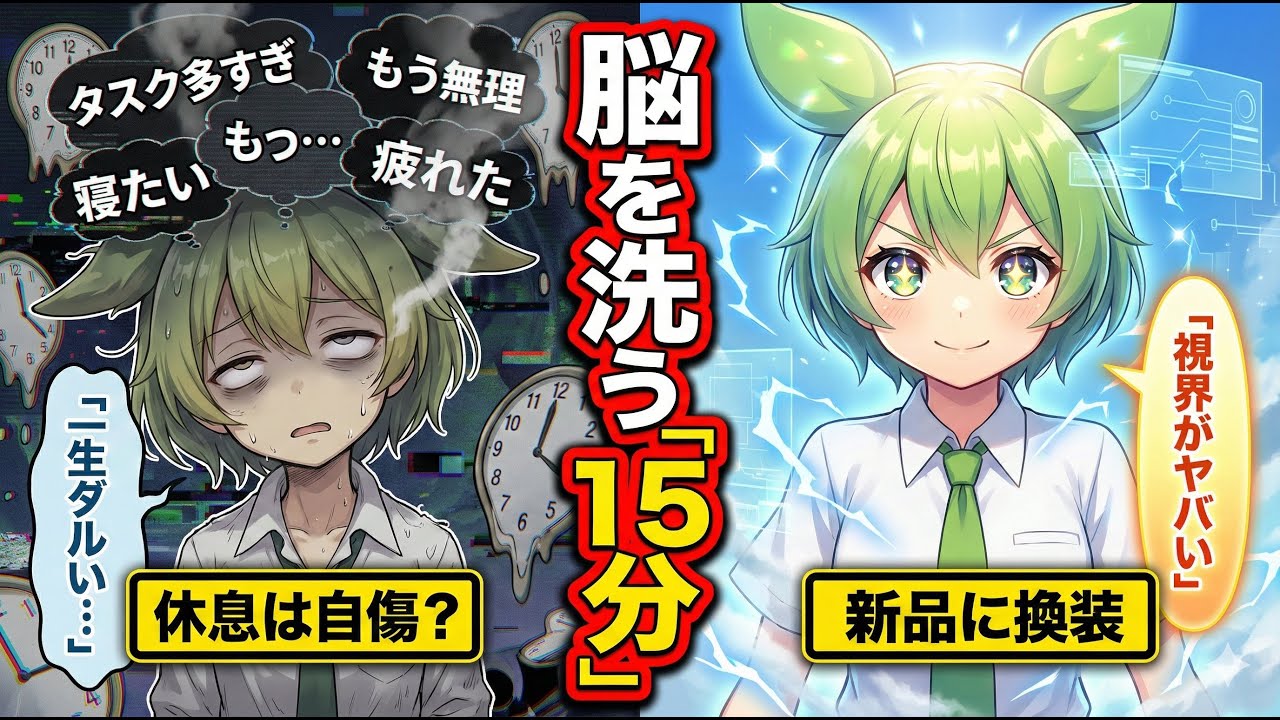 【警告】その休息、自傷行為です。脳を洗う「Google式・究極の回復法」【ずんだもん＆ゆっくり解説】
