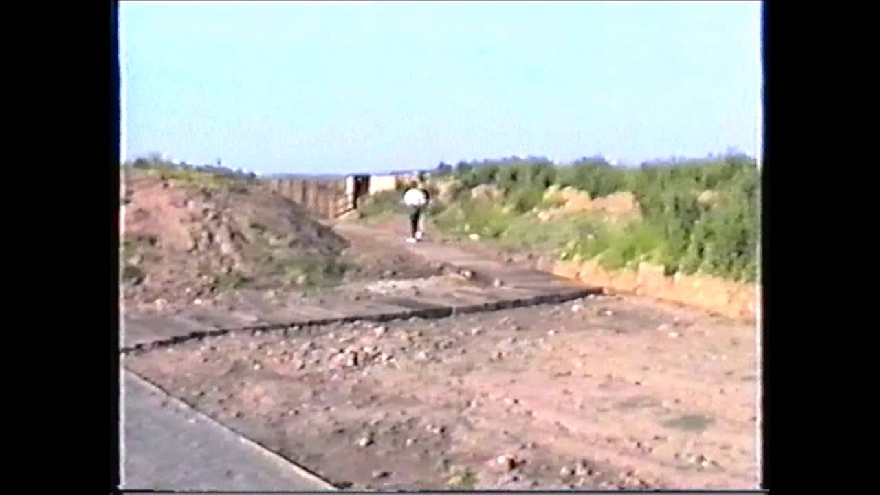 Kilnsea 1991, the Blue Bell, Southfield Farm, the newly made Canal Scrape, the hide and car park