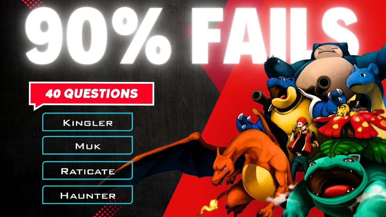 Ultimate Pokemon Fan Quiz | Test for True Pokemon Fans