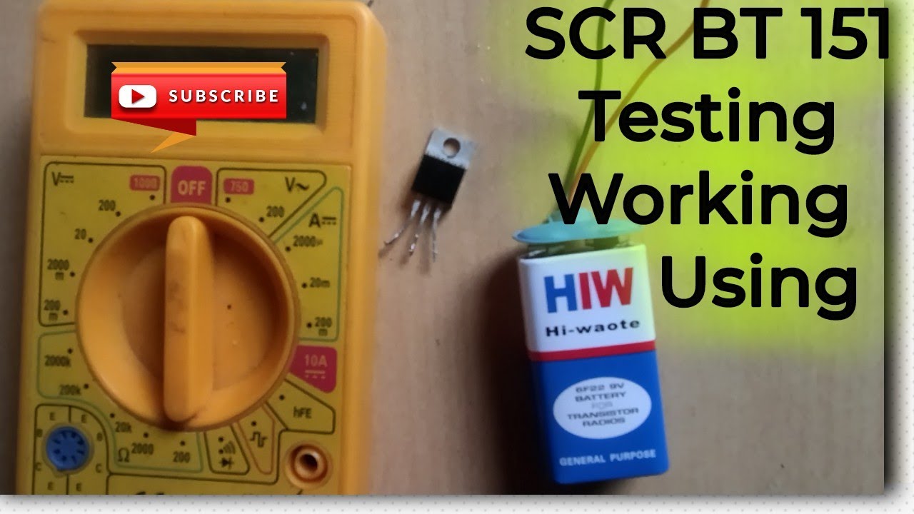 How to test BT151 thyristors experiment