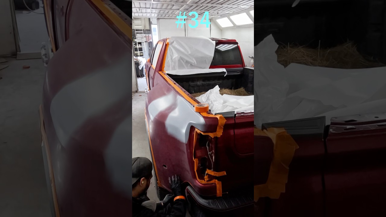Prepping Denali 3500 Dually for Paint |Satisfying Sanding+Masking #Denali3500 #PaintPrep #TruckBuild