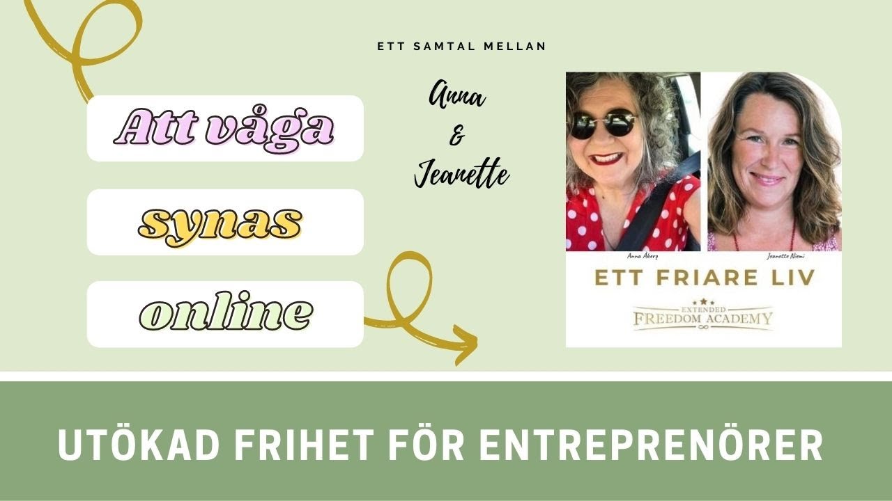 Att v&aring;ga synas online - Ut&ouml;kad frihet f&ouml;r entrepren&ouml;rer