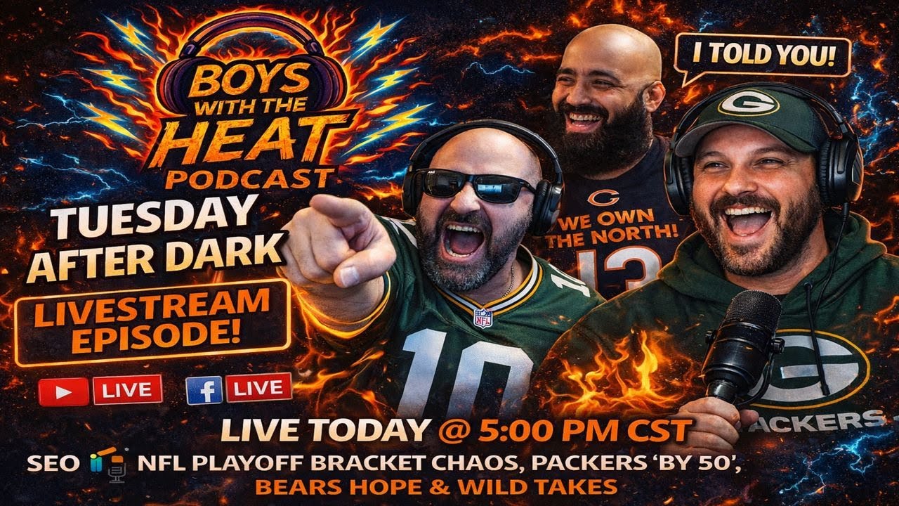 Tuesday After Dark LIVE 🔥 NFL Playoff Bracket Chaos, Packers “By 50”, Bears Hope, & Wild Takes