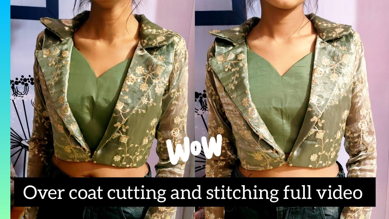 overcoat blouse cutting and stitching full video