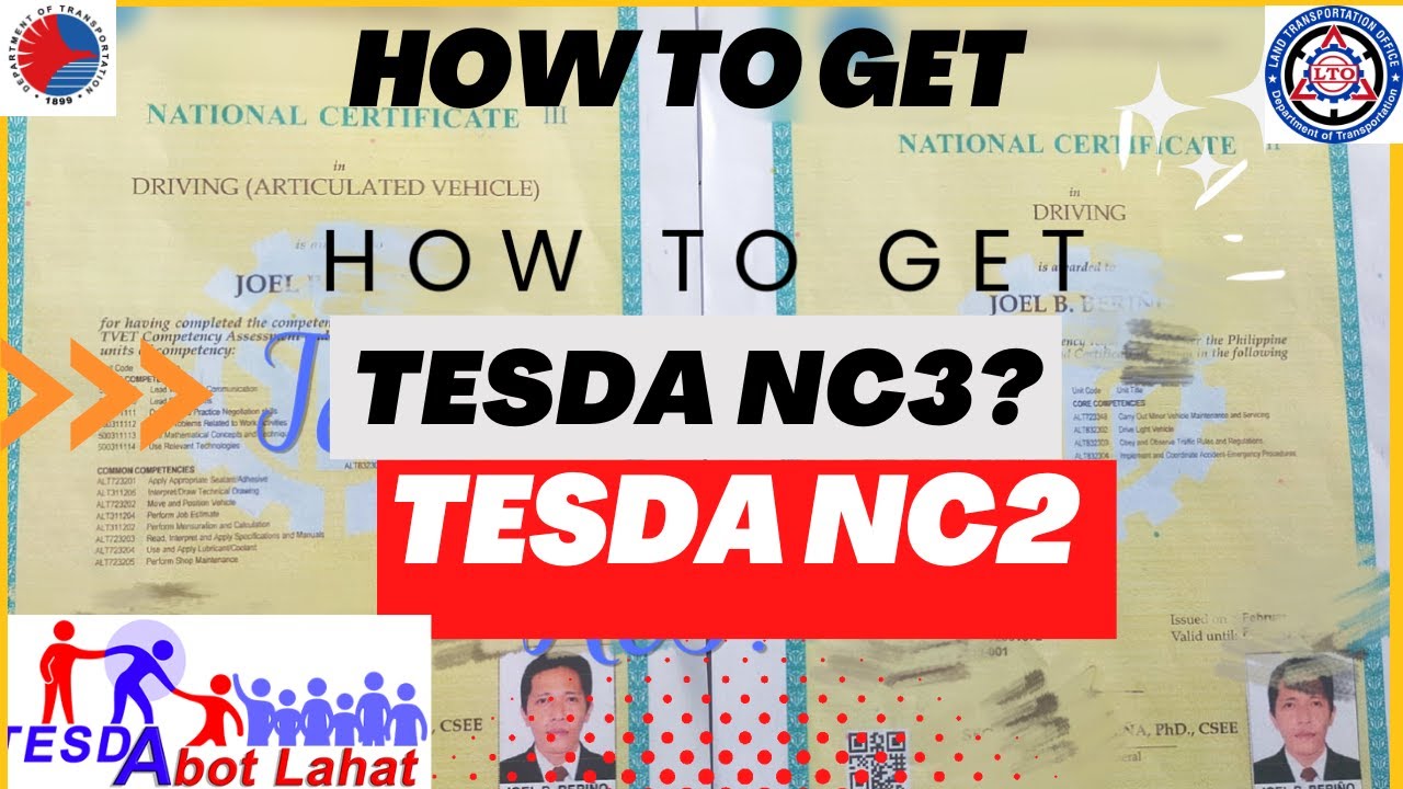 Paano makakuha ng Tesda Nc2 at Nc3?