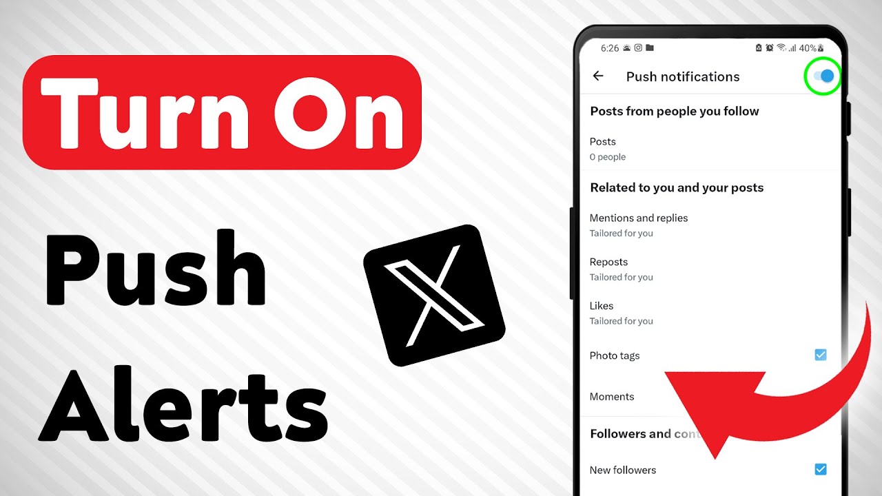 How To Turn On Push Notifications on X App (Updated)