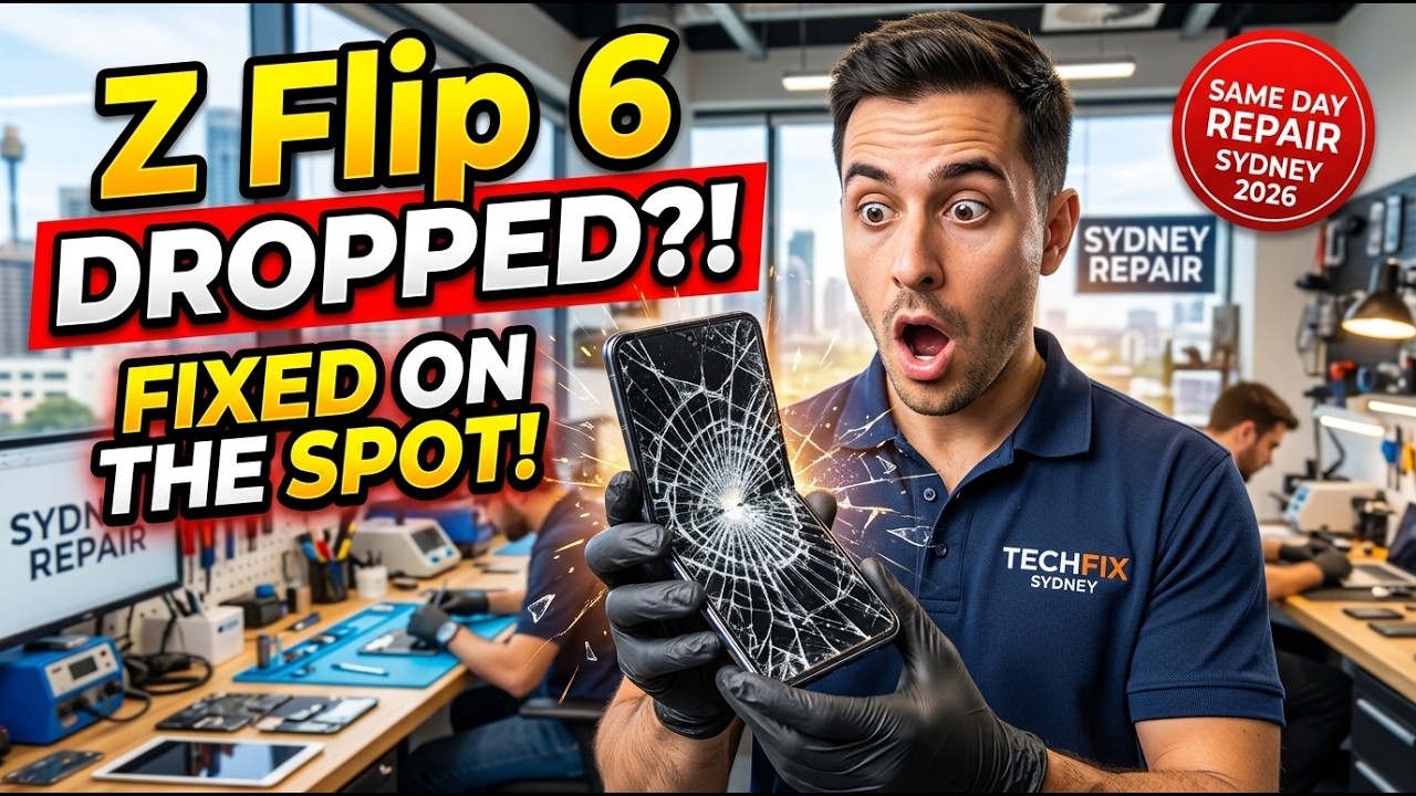 Dropped Galaxy Z Flip 6 Screen Replacement in Sydney 2026 – Get It Fixed On the Spot