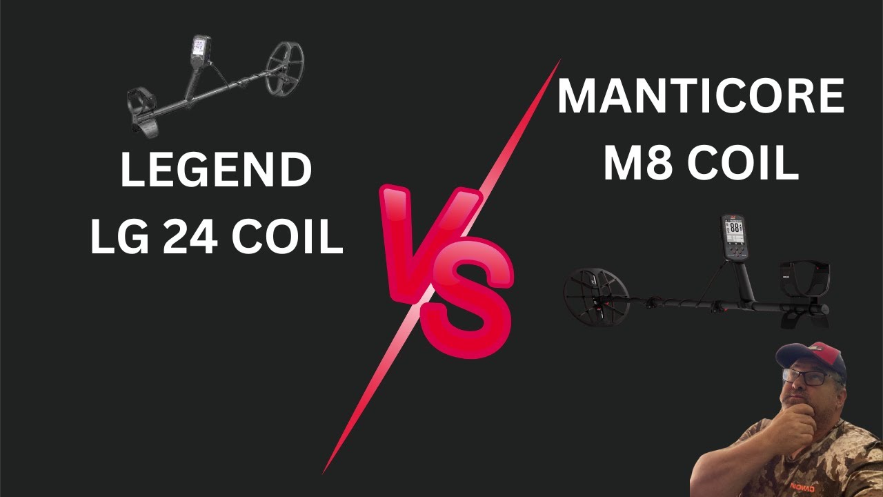 MINELAB M8 COIL VS NOKTA LEGEND LG24 COIL