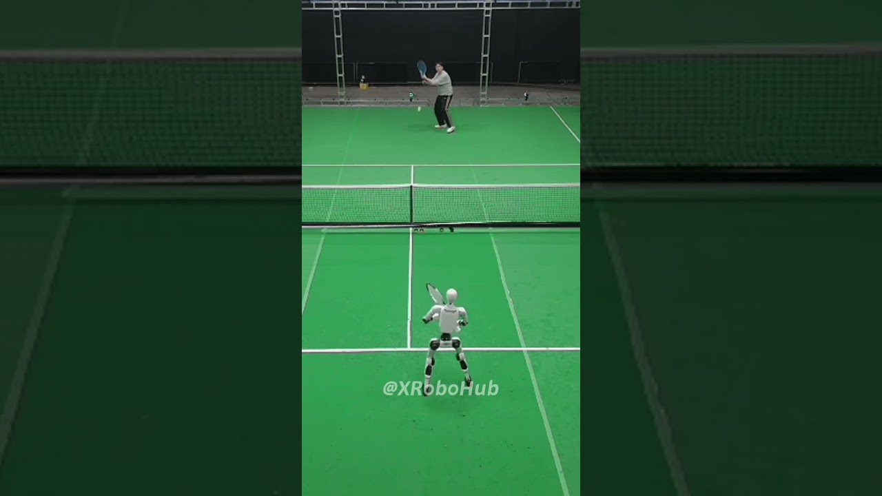 🎾🤖 INSANE! Researchers Can't Beat This #TennisRobot Anymore! #LATENT is Pro. #humanoid #robot #ai