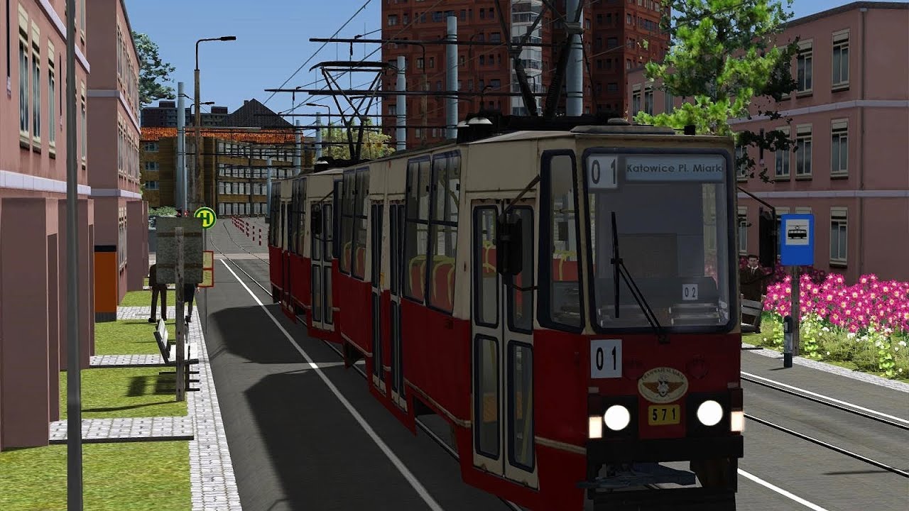 LET`S PLAY Train SImulator 2014 / Tram Konstal 105Na auf Linie 1