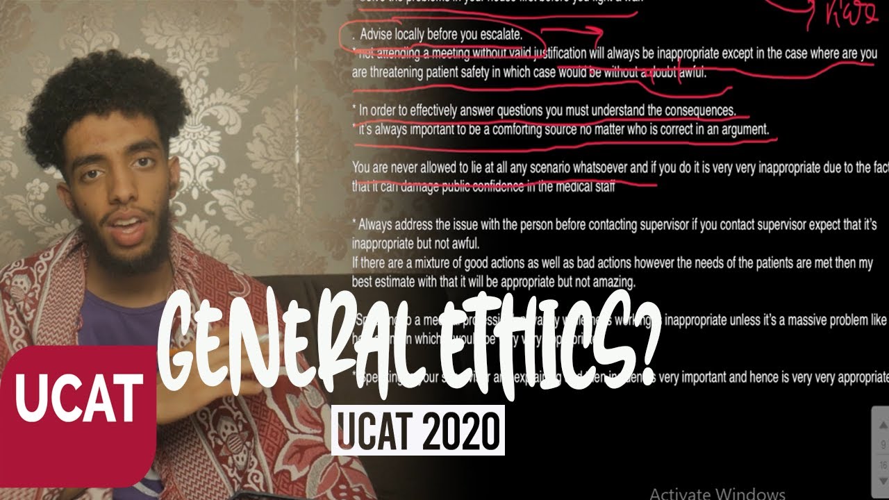 GENERAL MEDICAL ETHICS FOR UCAT 2020 PART 1 | MEDSHARK