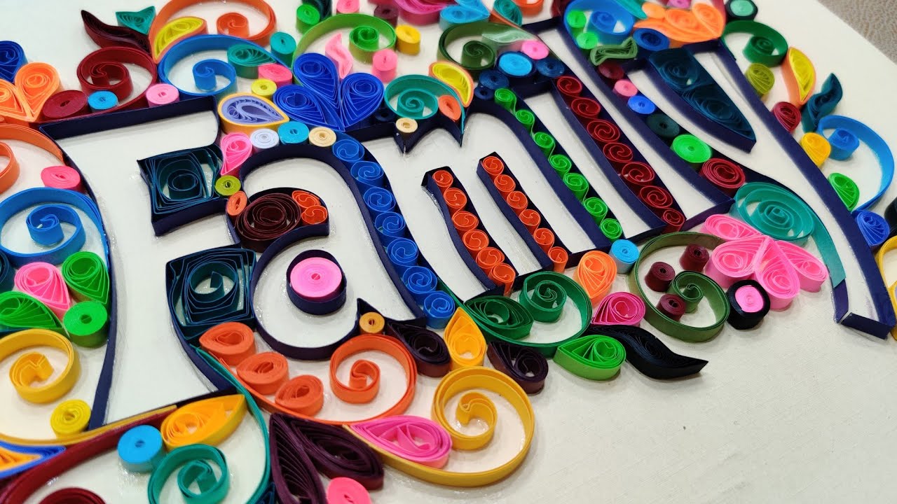 Quilling Wallframe design| Handmade ideas | Art and craft ideas| Paper art| Step by step procedure