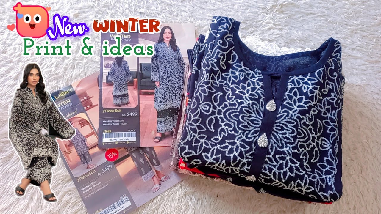 How to design winter prints /New dress designs for job and university going girls 