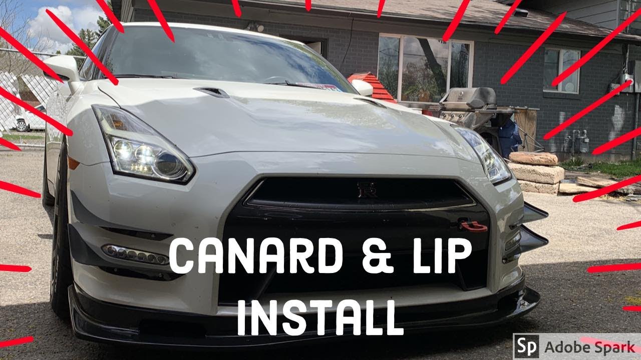 Nissan GTR APR canard and Lip Install