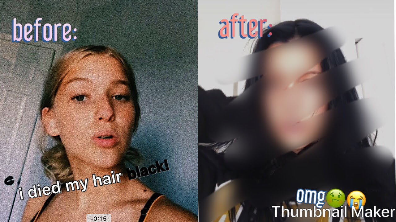 I TRIED TO DYE MY BLONDE HAIR, BLACK!
