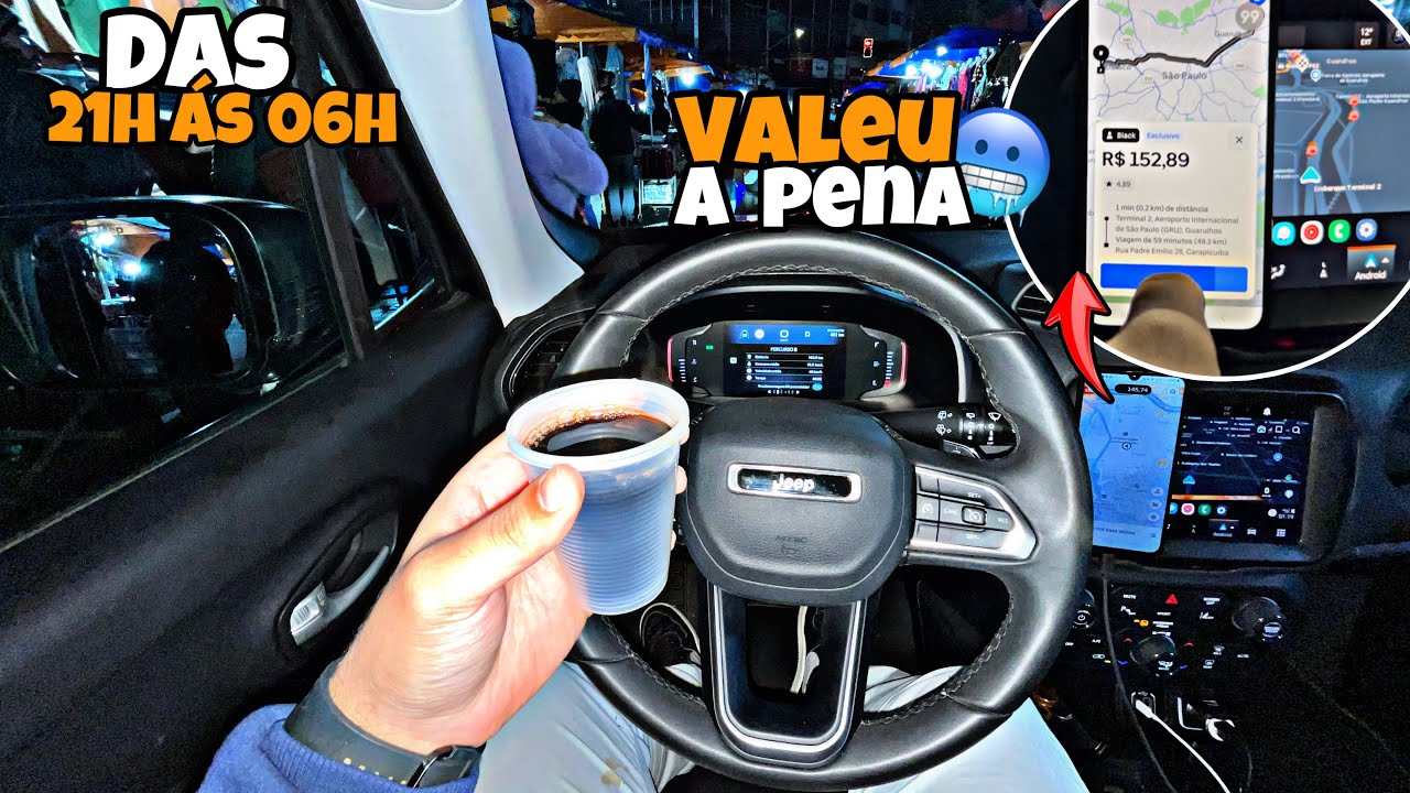 A REALIDADE DA UBER/99 POP NA MADRUGADA EM SÃO PAULO✅ veja quanto fiz🤑