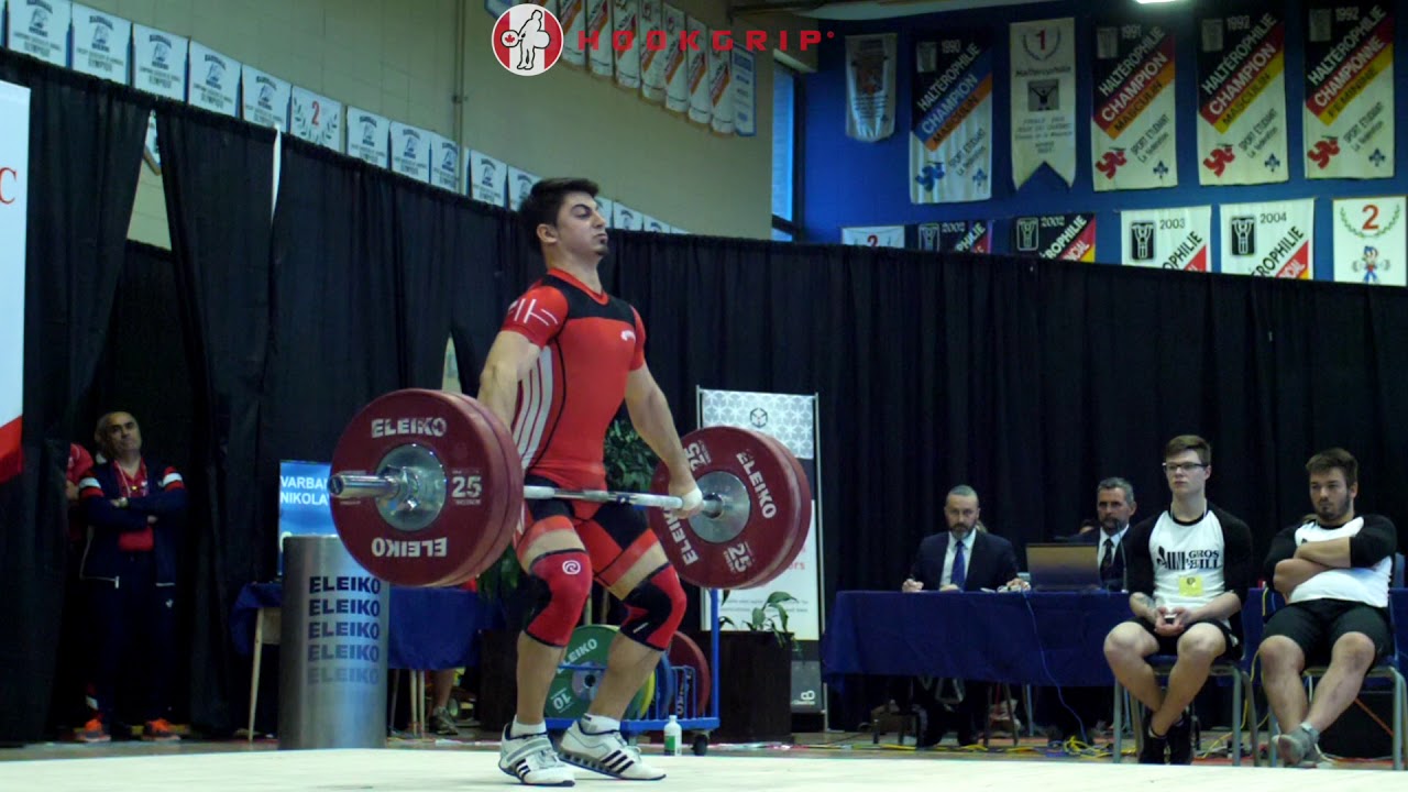 Nikolay Varbanov (69) - 120kg & 125kg Snatches @ 2017 Canadian Nationals