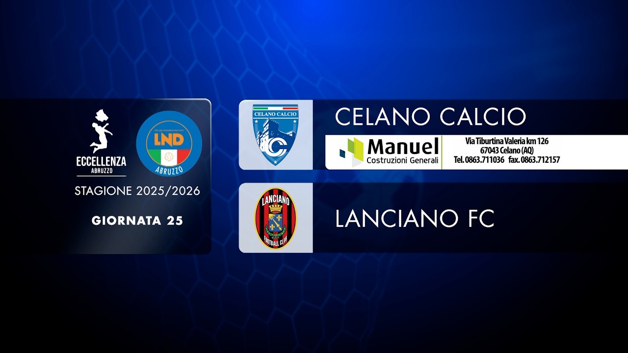 Eccellenza | 25&deg; giornata: Celano - Lanciano FC (1-4)
