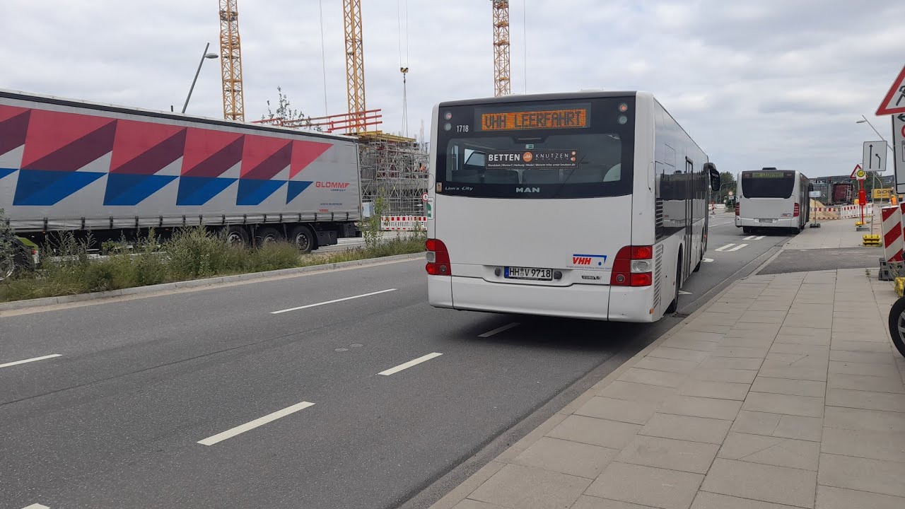 Bus Mitfahrt von U Billstedt bis U S Elbbrücken im MAN A21 auf 119 Komplette Linie