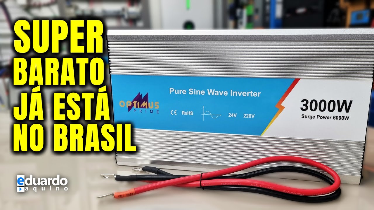 OPTIMUS PRIME, Inversor OffGrid SUPER BARATO com Garantia no Brasil