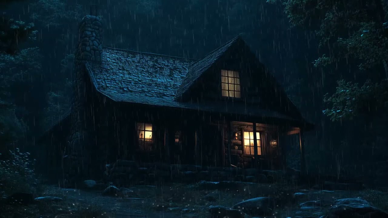 Gentle Rain Ambience for Deep Sleep | Relaxing Night Rain Sounds & Calm Atmosphere