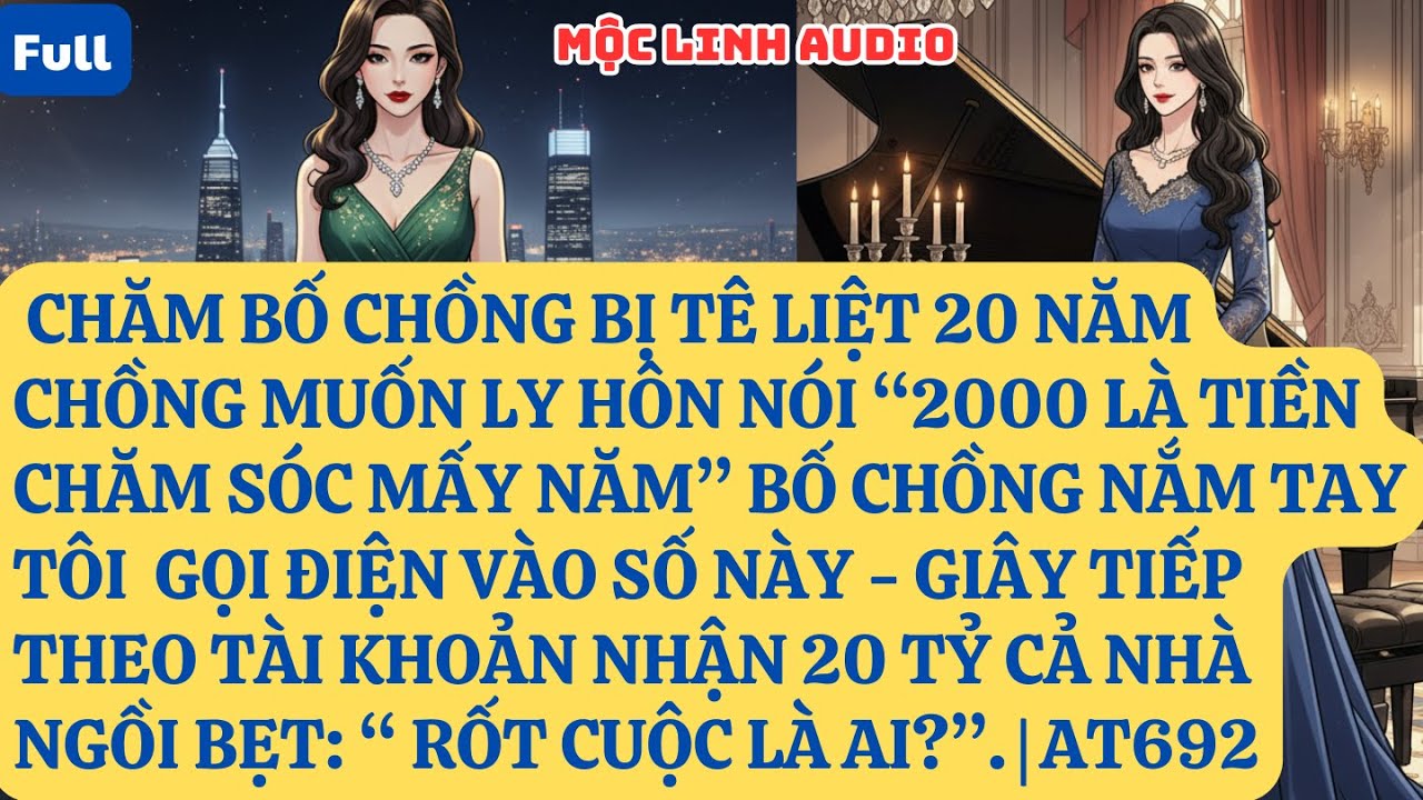 CHĂM BỐ CHỒNG BỊ TÊ LIỆT 20 NĂM CHỒNG MUỐN LY HÔN NÓI “2000 LÀ TIỀN CHĂM SÓC MẤY NĂM” BỐ ”. | AT692