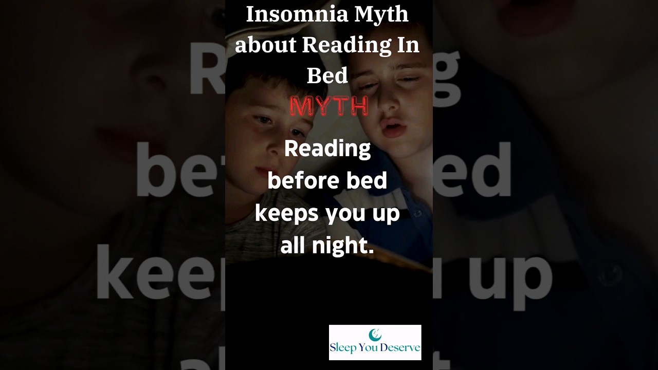 should you read in bed? #insomniahelp #sleepcoach #sleepproblems #reading #sleepmyths #insomniamyths