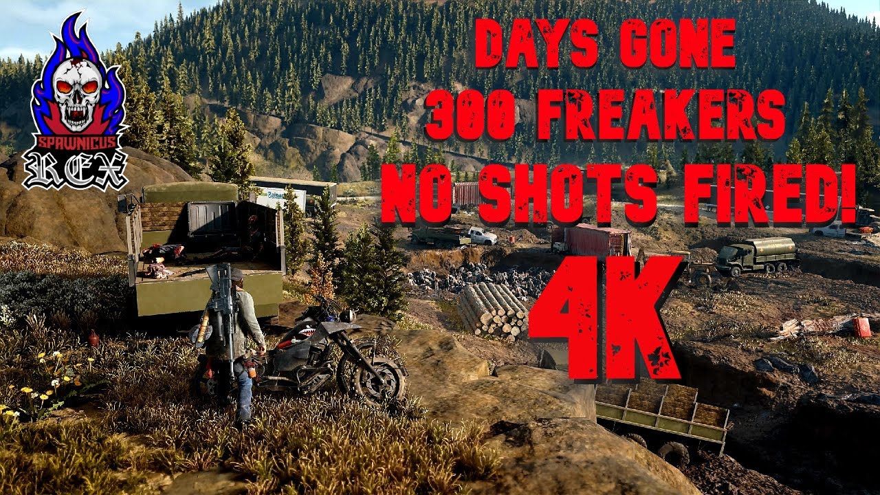 Days Gone PS5 4K 60fps Iron Butte Horde NO SHOTS FIRED