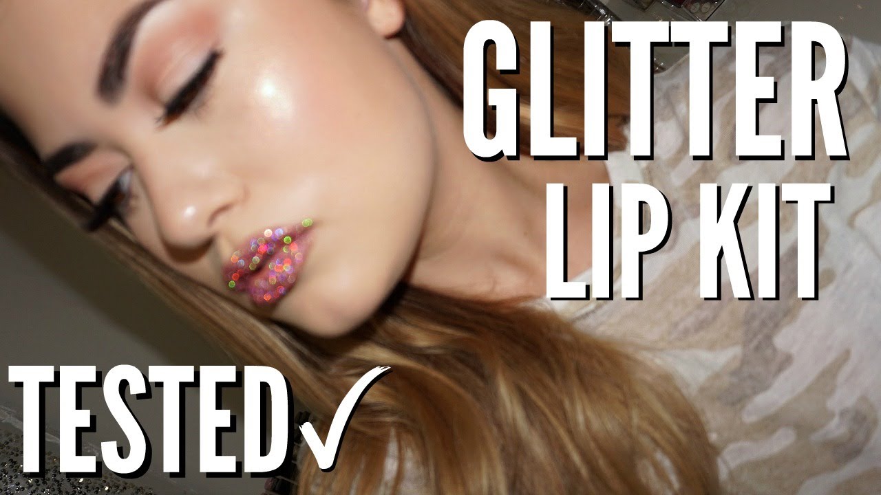 Viral GLITTER LIPS - Transfer Proof Glitter Lip Kit TESTED!