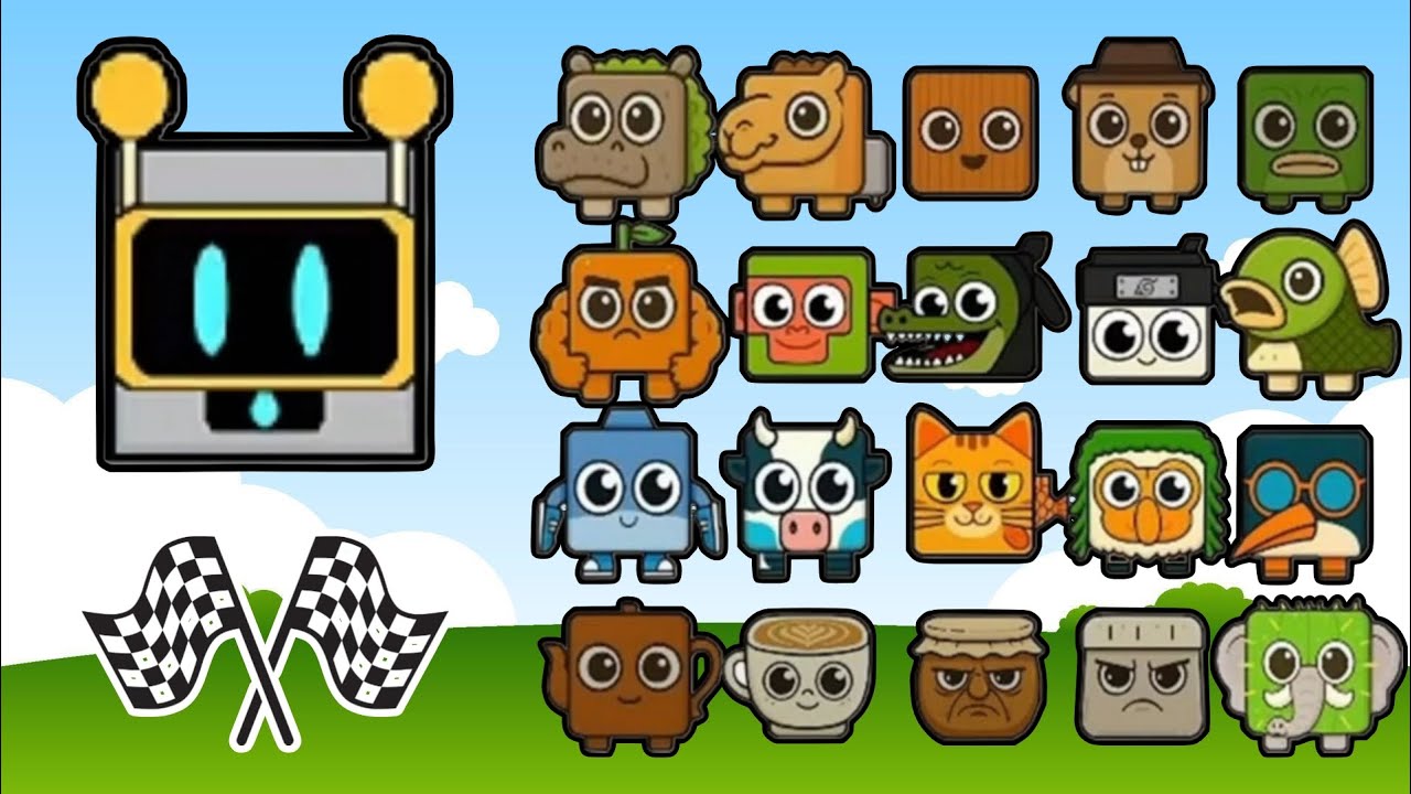 Sprunki 🆚 Brainrots: Square Race Battle!