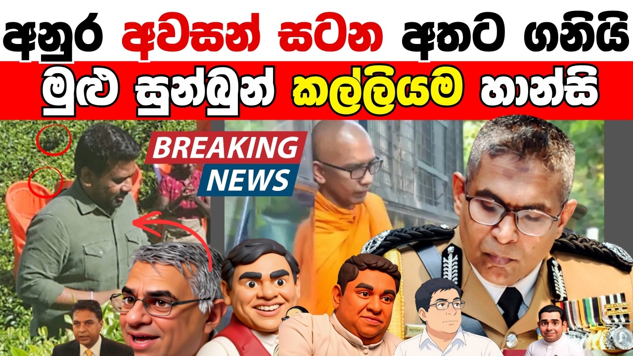 අනුර අවසන් සටන අතට ගනියි / මුළු සුන්බුන් කල්ලියම හාන්සියි..