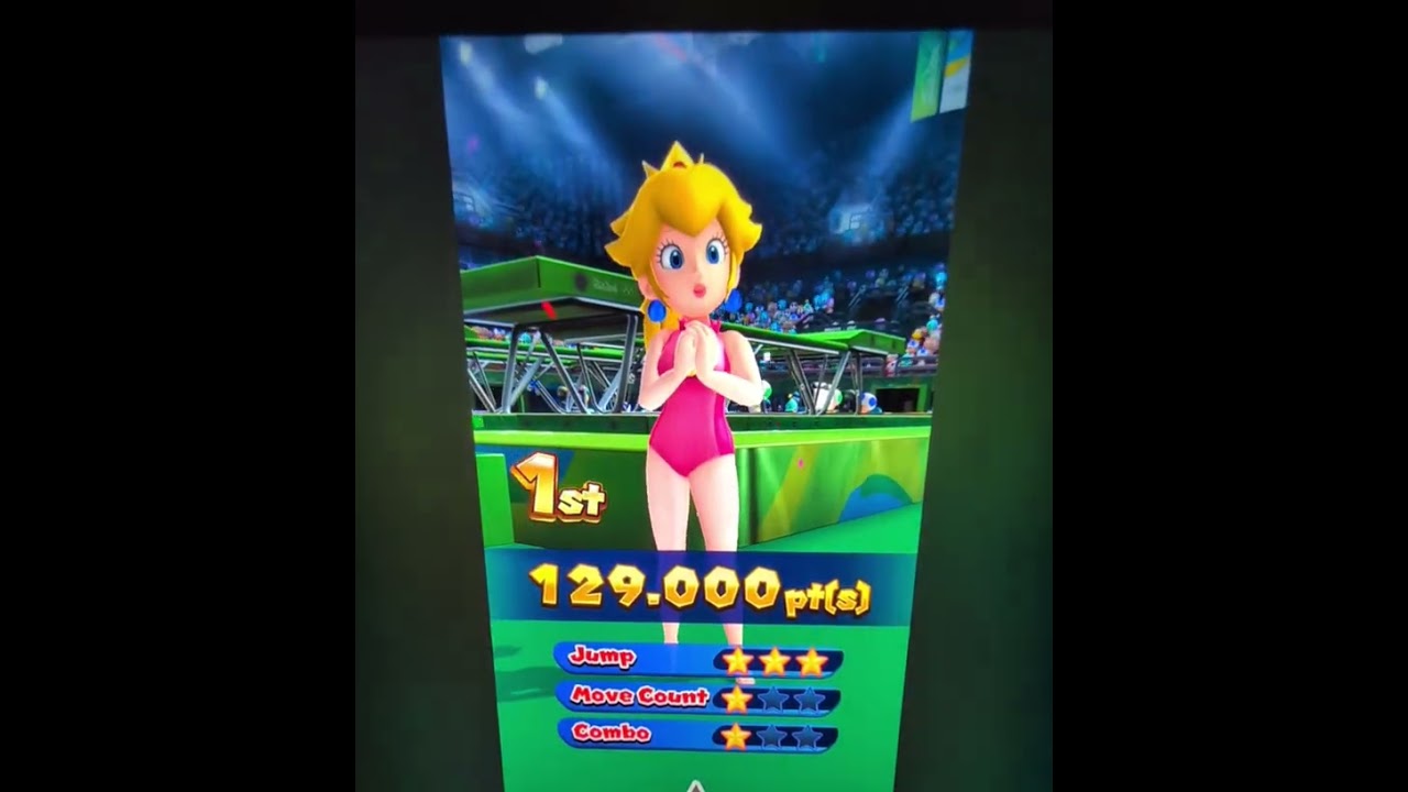 MARIO AND SONIC AT THE RIO 2016 OLYMPIC GAMES ARCADE EDITION PEACH GYMNASTICS 