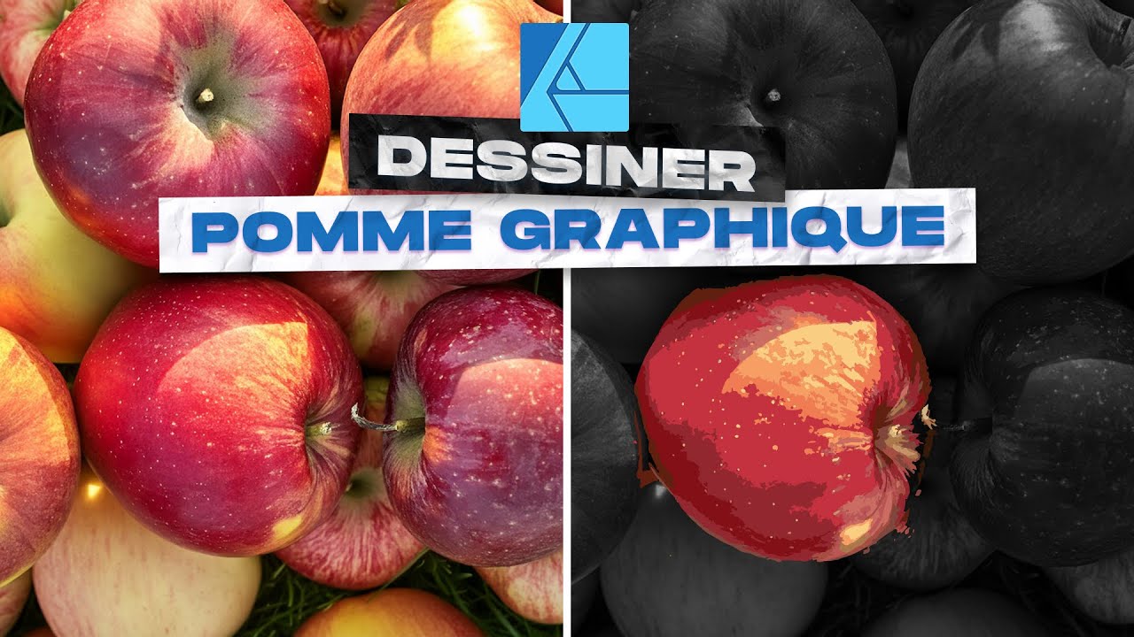 Dessiner une pomme graphique dans Affinity Designer