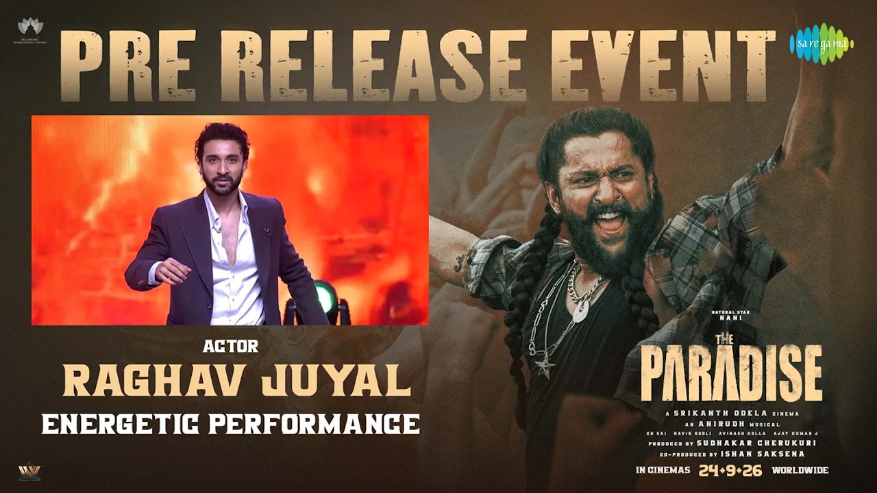 Raghav Juyal Energetic Performance | The Paradise Pre Release Event | Nani | Srikanth Odela