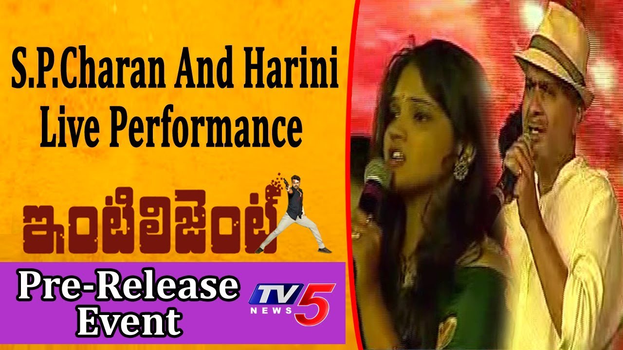S.P.Charan And Harini Live Performance @ Intelligent Movie Pre Release Event | Sai Dharam Tej | TV5