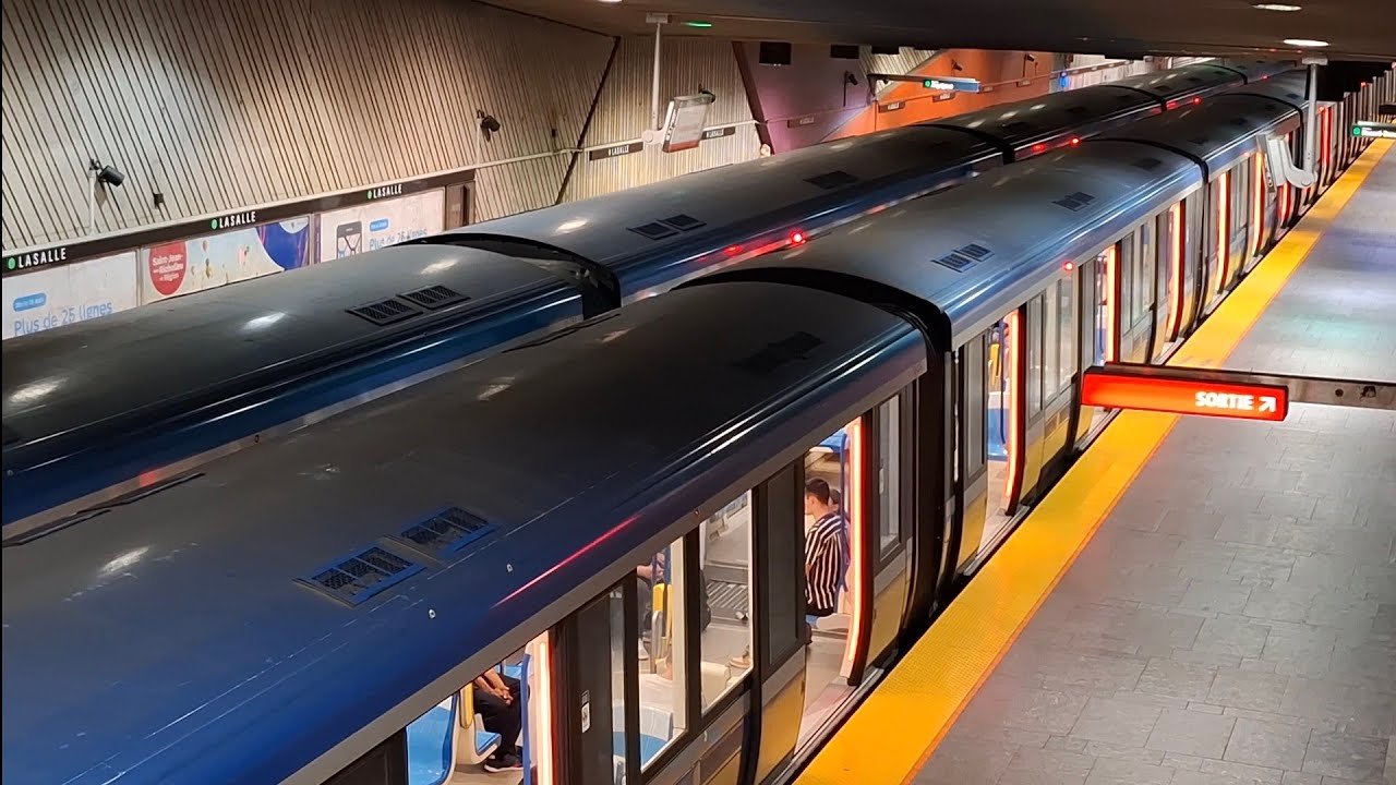 Métro de Montréal-Azur MPM-10 (stations Lasalle )-ligne verte- 4K
