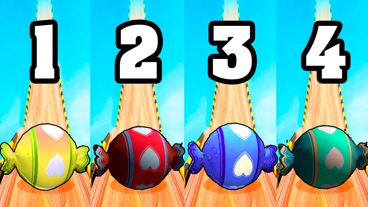 Going Ball vs. 3D Super Rolling Ball: Which Sweet Ball Will Win on Reverse Levels First? Race-883