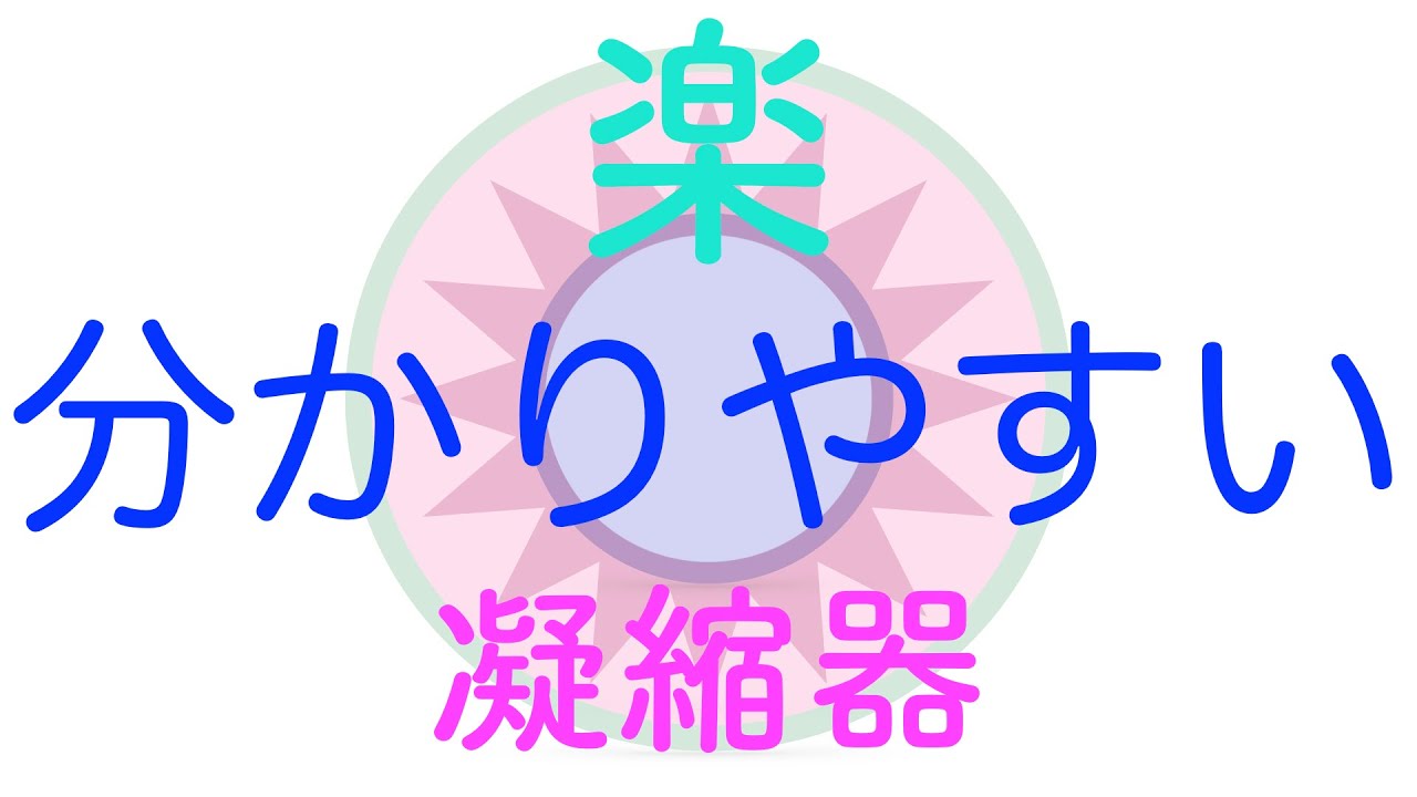 分かりやすい（凝縮器）イメージと数字の融合