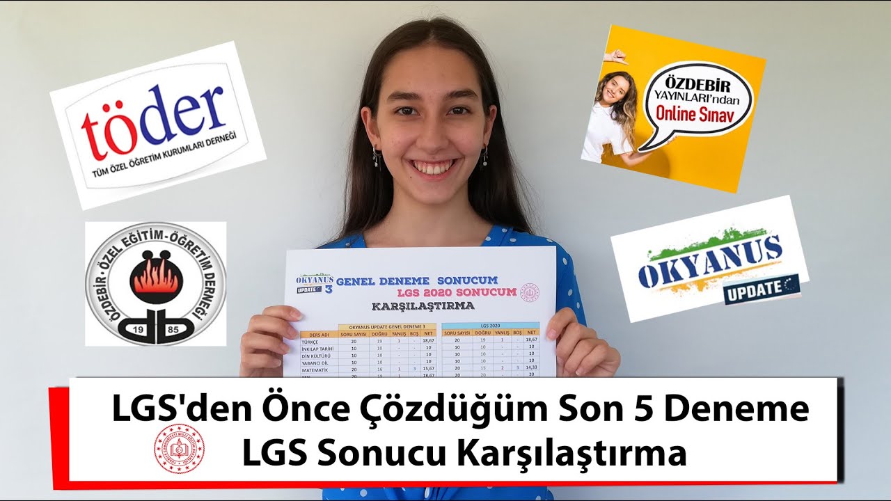 LGS'den Önce Çözdüğüm Son 5 Deneme | LGS Sonucu Karşılaştırma