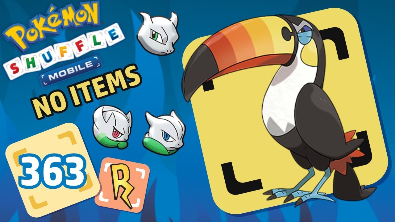 Pokémon Shuffle Mobile | TOUCANNON (no items) Y MEWTWO SHINY CON SUS MEGAS!!!